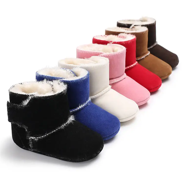 

wholesale 7 colors Winter snow warm boots 0-18 months anti-slip shoes baby boots