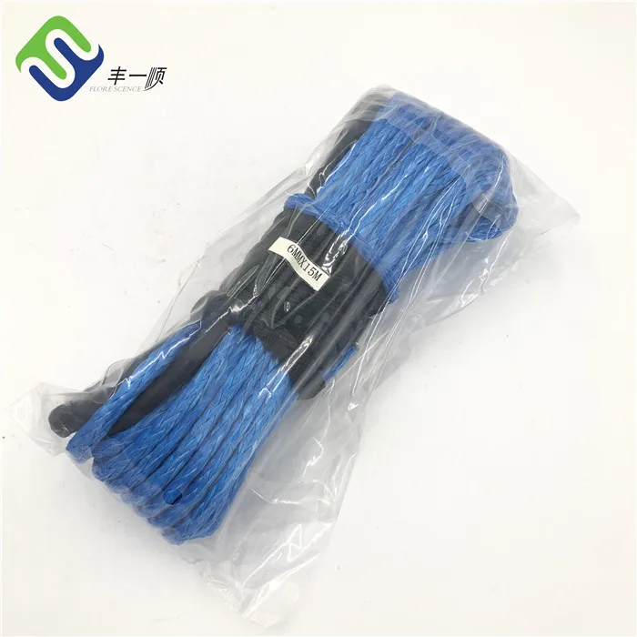 Braided synthetic winch rope used for atv 4x4