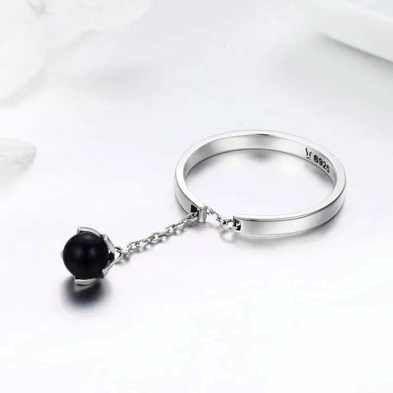 

Tears Of Flowers Dangle 925 Sterling Silver Open Finger Ring