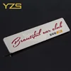 Plating square shape custom metal car emblem