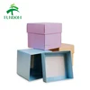 printed wholesale small cute mini cheap flat packing foldable paper xmas bell packaging square gift cardboard boxes with lids
