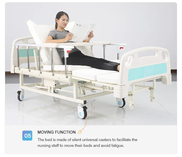 Hospital Furniture King Size Adjustable Patient Recovery Hospital Beds
