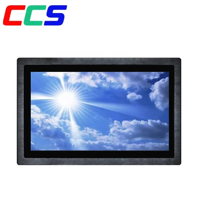 

24 high brightness 1500 nits outdoor lcd monitor sunlight readable with touch screen