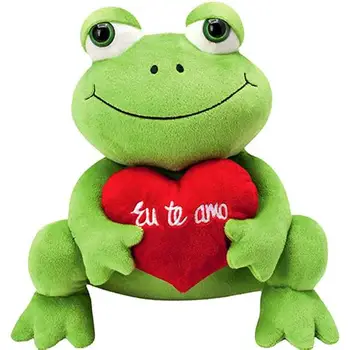 valentine frog plush