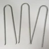 100-Pack Garden Pegs Staples 6" Garden Securing Ground Pegs Heavy Duty Pegs U Shaped Stakes Pins for Landscape