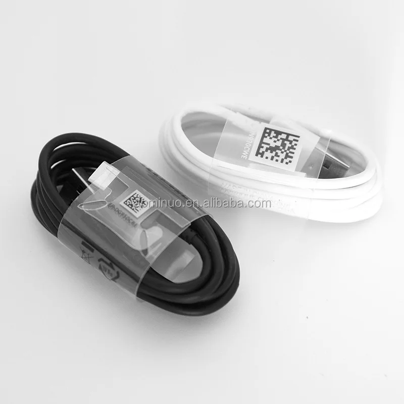 

New Arrival pass 2A original 1.2m 4ft type c USB Cable Charging Cord for samsung S8 S9 S10 etc, White black