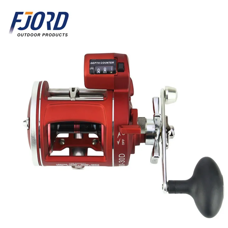 

FJORD In stock high end drum round baitcasting fishing reel with counter, Customized