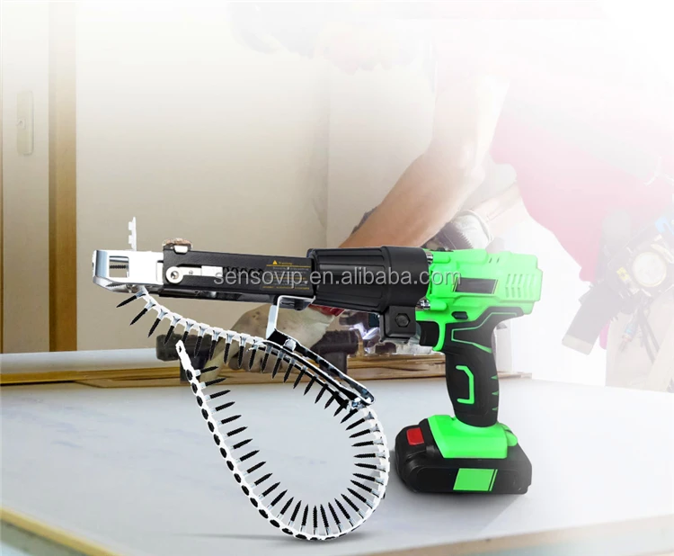 Automatic Screw Chain Nail Gun Adapter For Electric Drill Woodworking