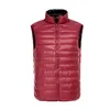 Fashion light weight jacket sleeveless cotton padded winter man down jacket