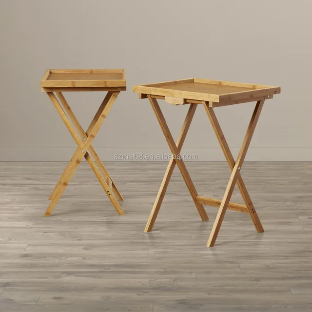 Vouwen Bamboe Sofa Snack Tv Lade Tafel Vouwen Bamboe Sofa Snack Tv Lade Tafel