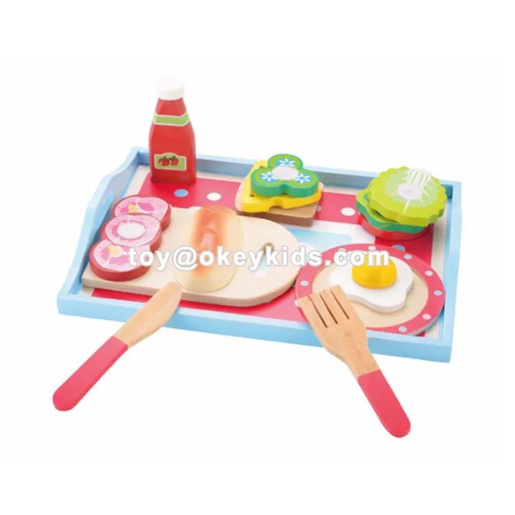 2019 New fashion pretend play wooden mini food toys for kids W10B297