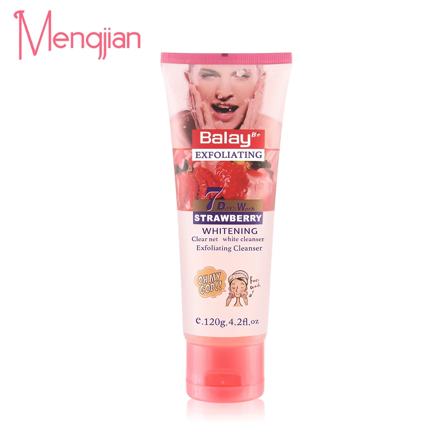 

New style strawberry whitening and replenishing water cleanser mild exfoliating facial cleansing gel