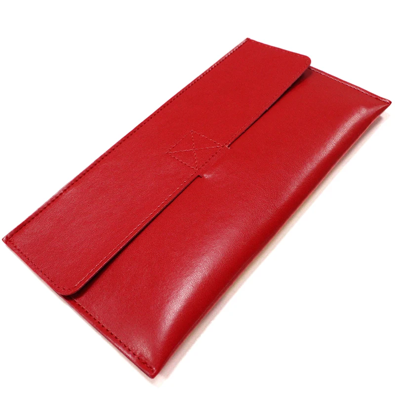 

Fashion Wholesale PU Leather Red Packets Money Coin Purse holder for Present, Brown / customized color