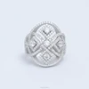 custom aliexpess supplier offer kundan jewellery 925 sterling silver ladies 9 grams ring