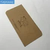 Design rounded corner name card with brown printing logo customized brown kraft business cards