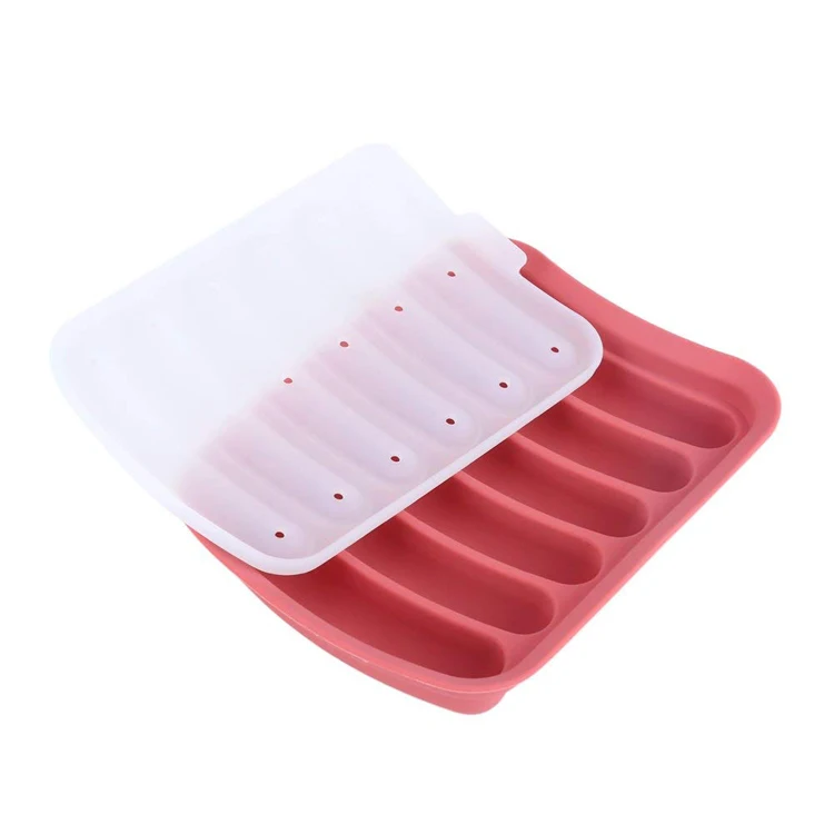 

6 Cavities Food Grade BPA Free Silicone Sausage Mold Hot Dog Mold