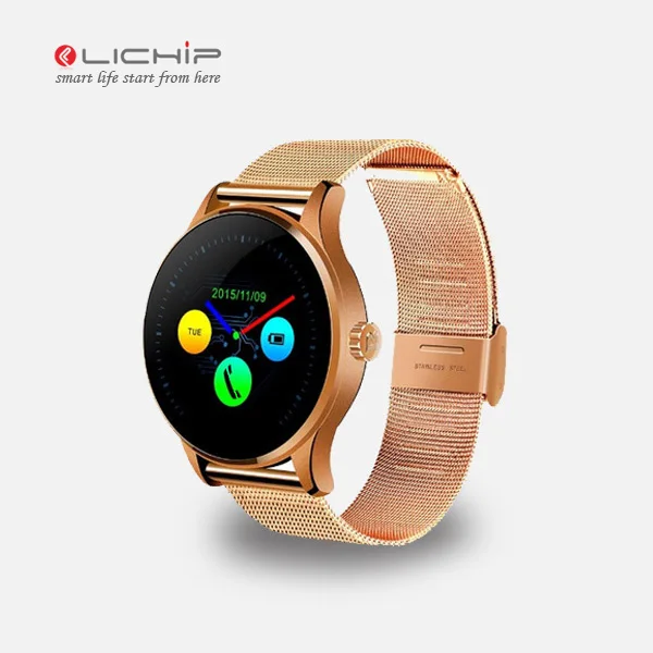 

lichip KA health leather no sim card round screen k88 K88H smart watch without sim card hot sell