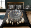 Sleepwish Boho Dreamcatcher Bedding Tribal Horns Feathers Flowers Cool Skull Black Duvet Cover Country Rustic Bedding Sets