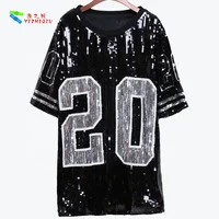 

YIZHIQIU womens custom Zeta Phi Beta 20 Sequin Jersey dress 2019