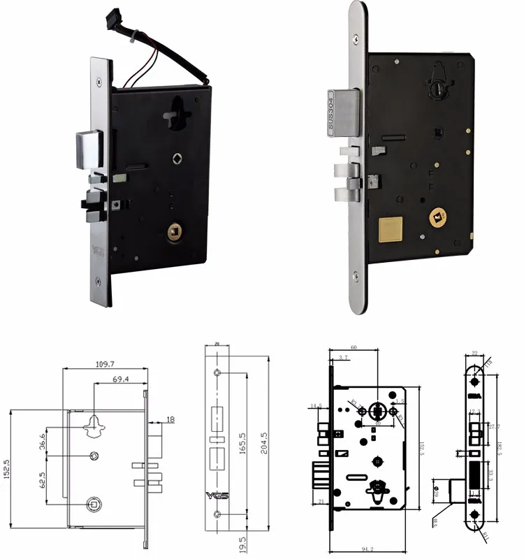 YGS RFID Card Hotel Door Lock - Smart & Secure Access