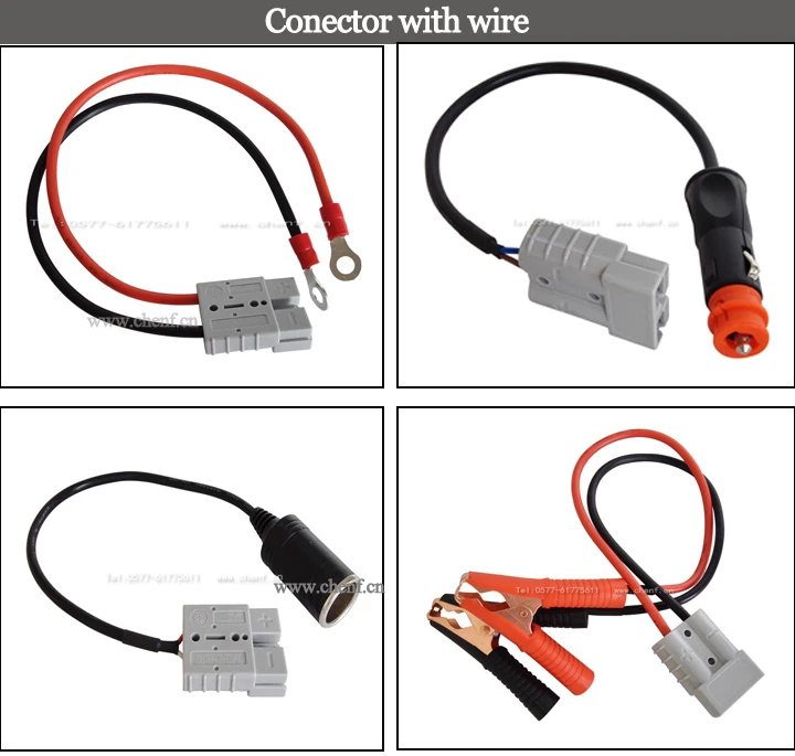 600v 50a 175a 350a Double Pin 2 Pin Electrical Terminal Wire Harness