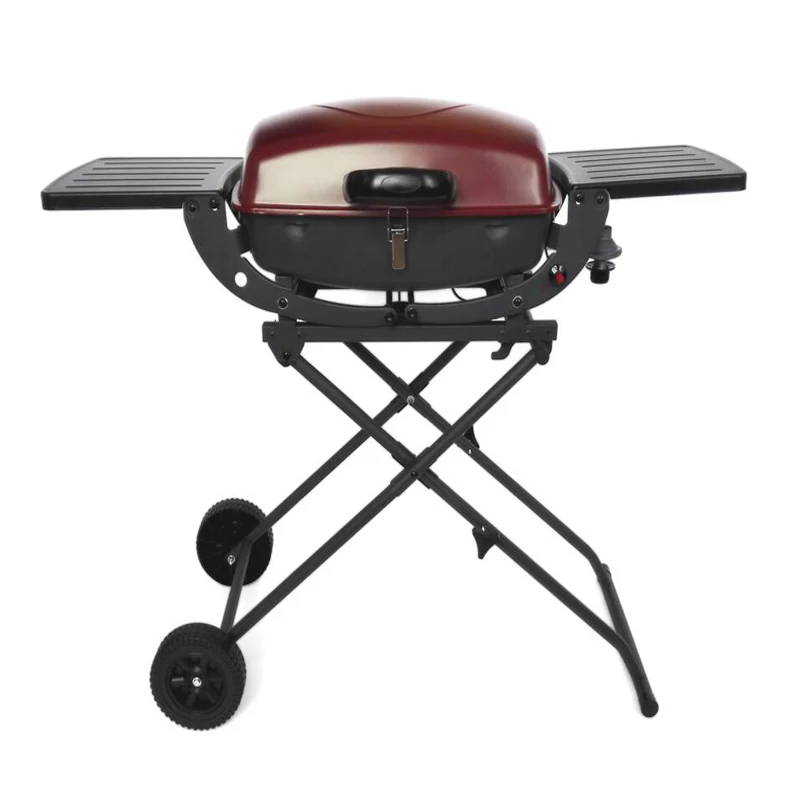 Ce Certified Outdoor Portable And Foldable Gas Bbq With Trolley Buy
