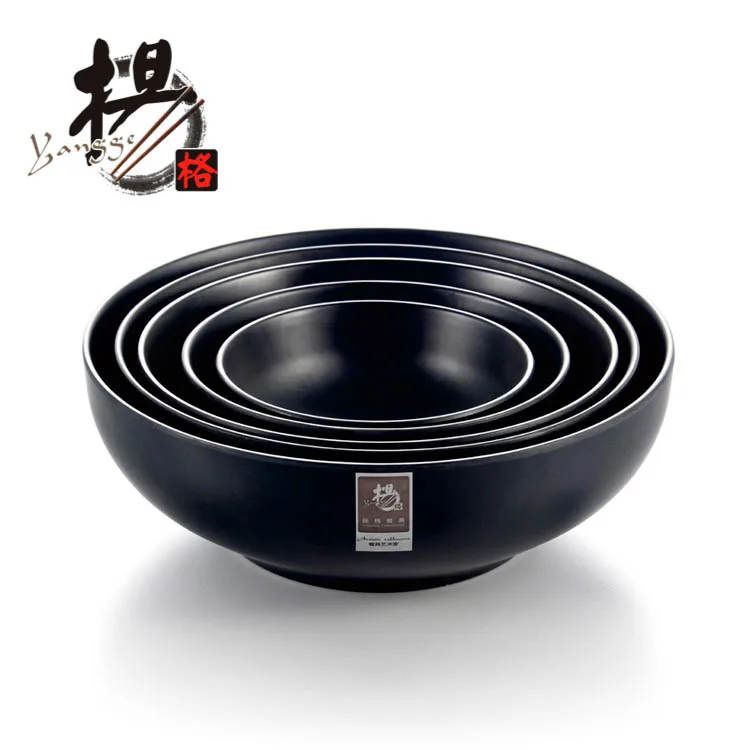 FISDEN 10 Pack Miso Soup Bowl With Spoon, Unbreakable Melamine Noodle Soup Bowls, 16 Oz BPA-Free Cereal Rice Bowl Japanese Restaurant