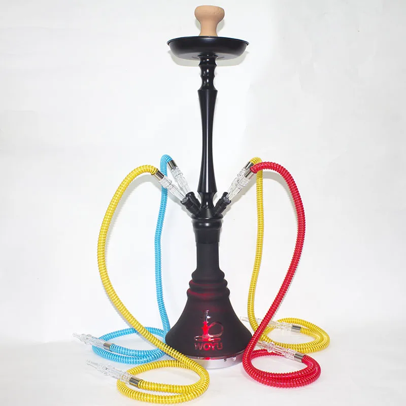 Woyu Dubai 4 Hookah Hoses Led Light Hookah Water Glass Smoking Buy