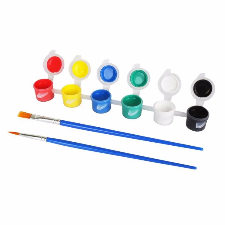 Good Quality 2ml Mini Acrylic Paint Pots Safe Non Toxic Paint Pot Strip