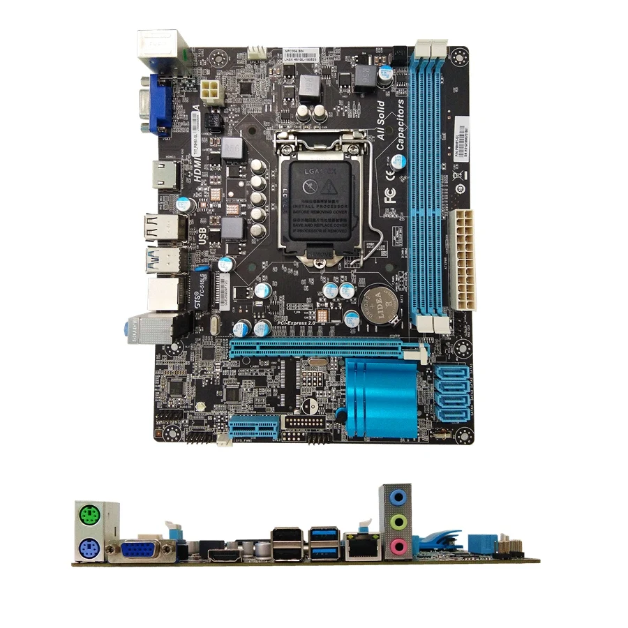 

Hot selling Intel H61 mainboard Support LGA1155 I3,I5,I7 processors Motherboard with solid capacitor material