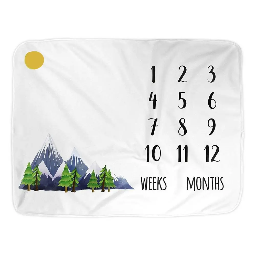 
Newborn Baby First Year Products   Monthly Milestone Blanket / 