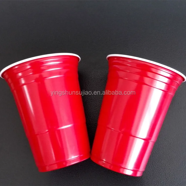 Wholesale Customized Branded Logo Reusable 16 Oz Plastic Disposable PP Cups  Custom Beerpong Set Beer Pong Party Cups Red Cup - China Plastic Cup and Cup  price