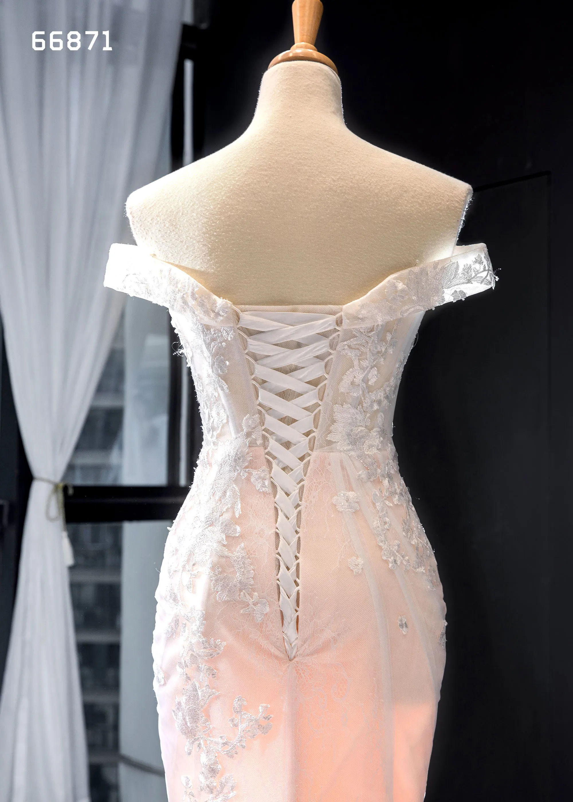 Jancember Rsm66871 Vintage Lace Boho Style Mermaid Bridal Dress Off Shoulder Design 2019 Made In