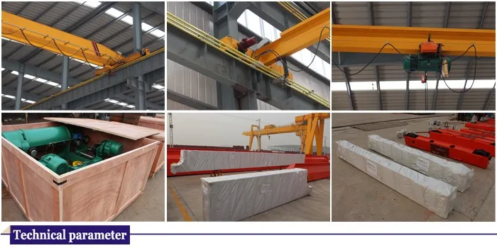 China eot crane supplier safe driving single girder overhead bridge crane 20t 25ton