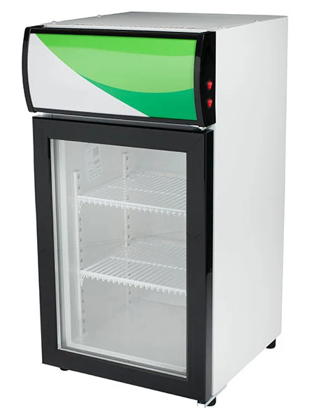 Desk top display cooler countertop mini fridge with glass door energy drink showcase