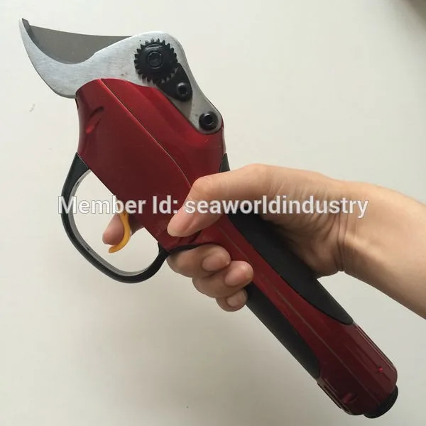 

electric scissors for cutting tree branch,bypass pruning shear, Red