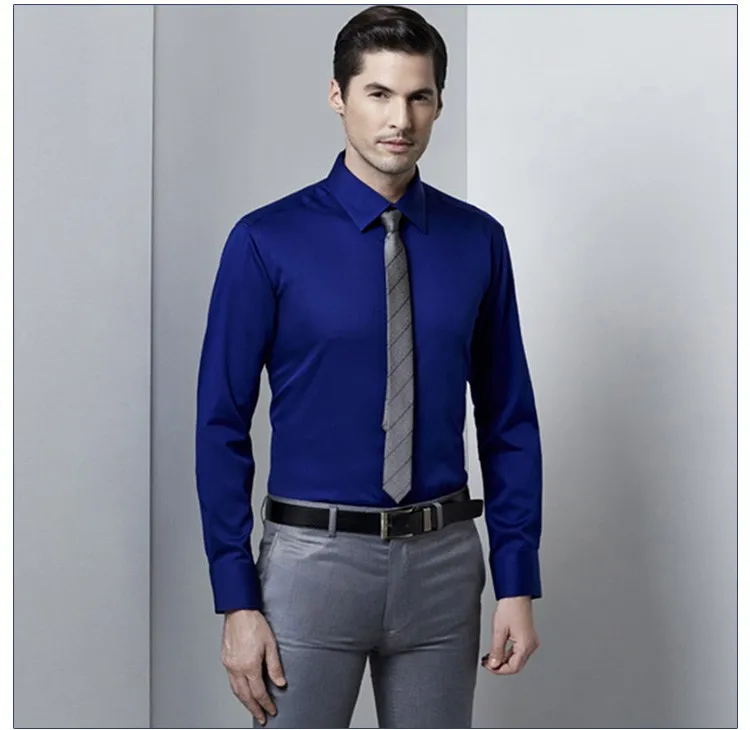 camisas azules para hombre