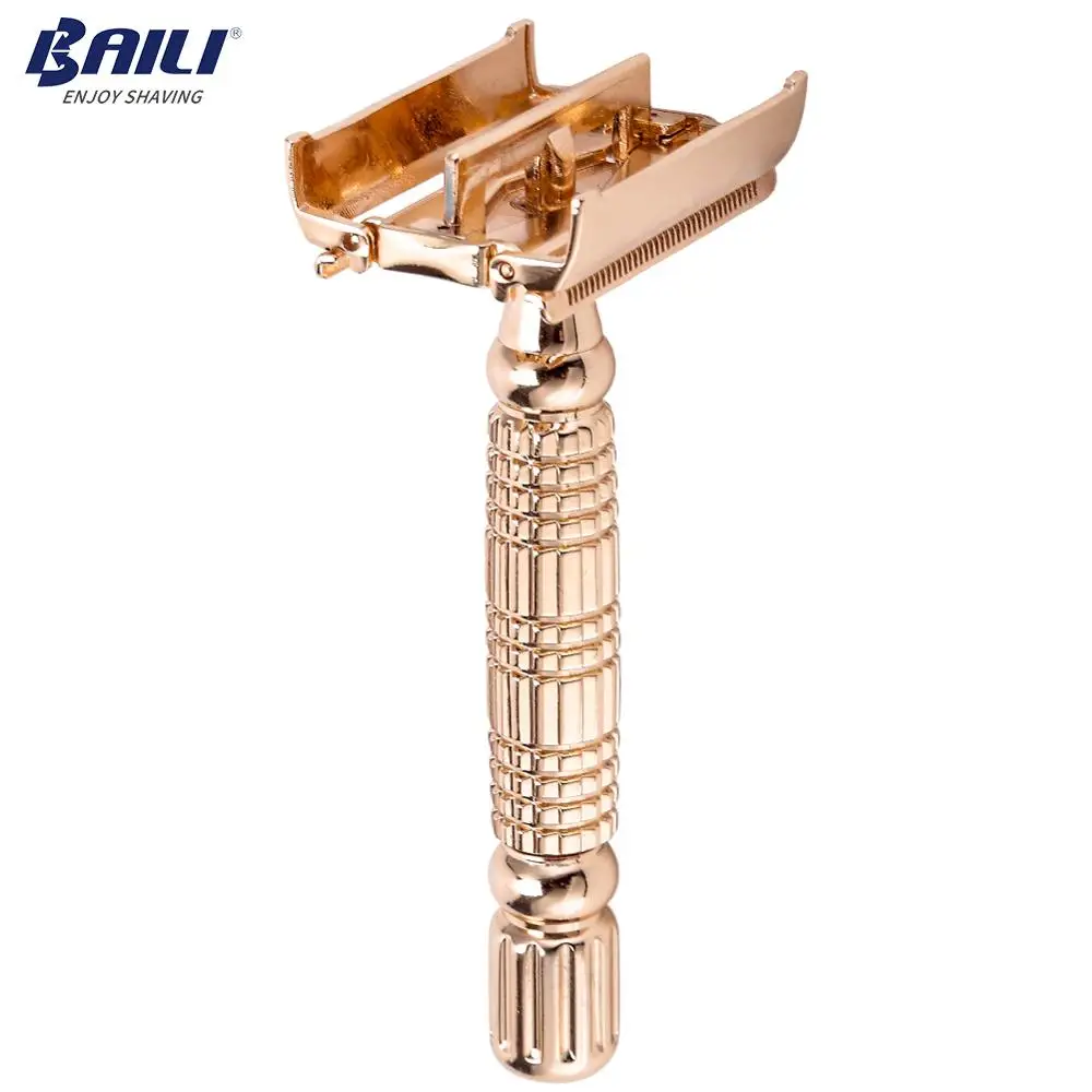 

New design double edge safety shaving razor classic wet shaver for women manufacture