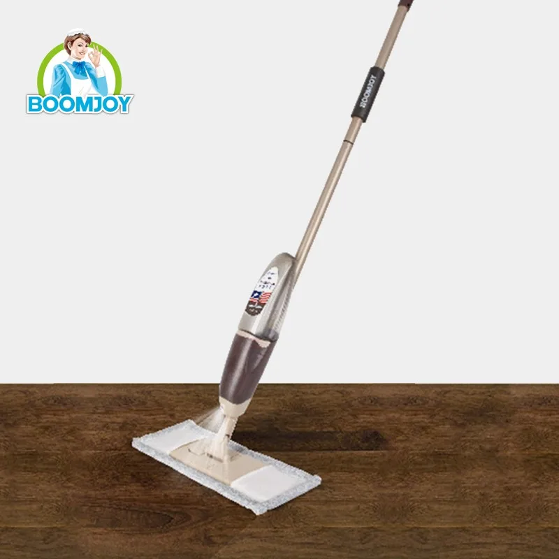 

BOOMJOY online shopping best seller P3 house various floor cleaning available magic cleaning products water microfiber spray mop, Brown and beige