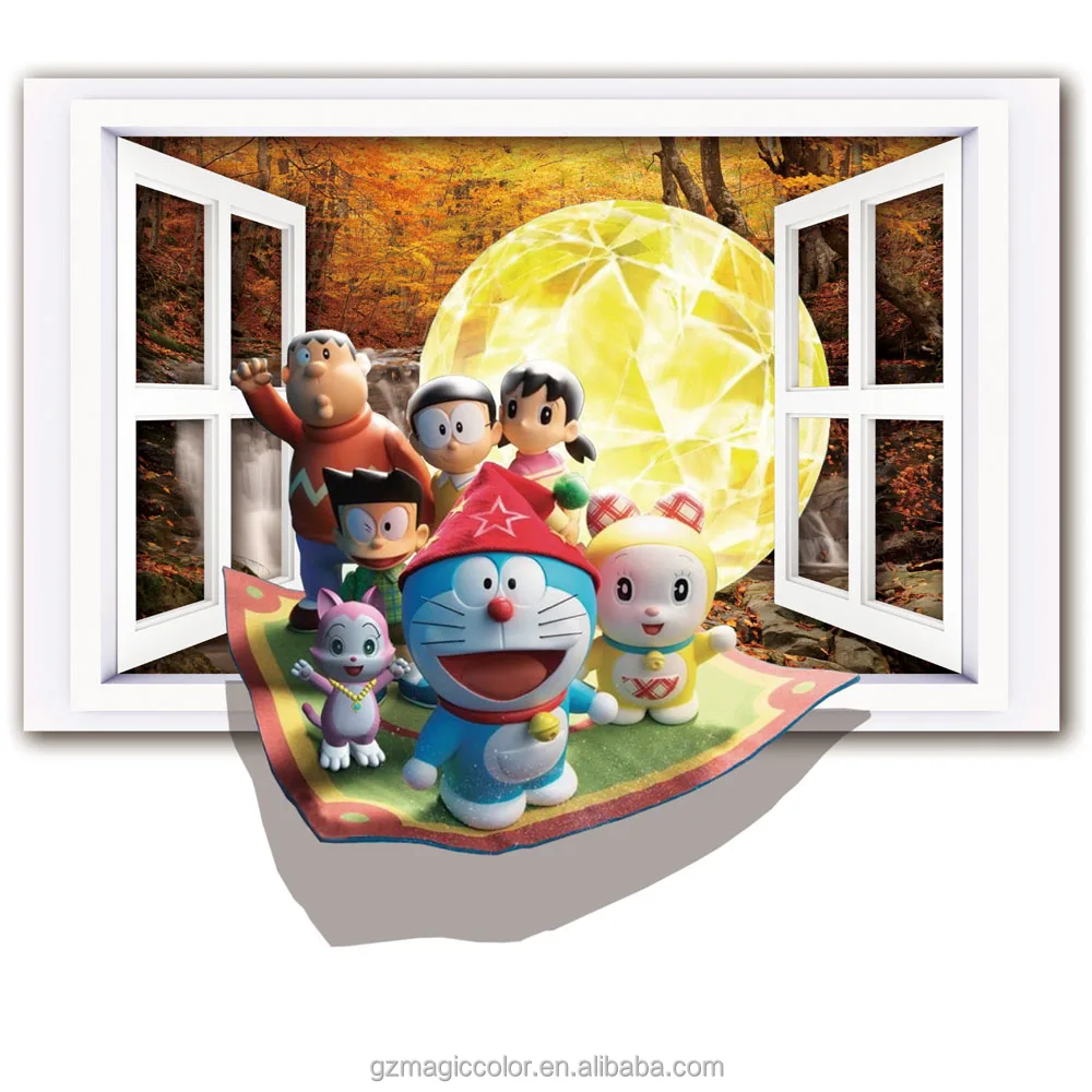 Doraemon Dinding Mural Wallpaper Untuk Anak Anak Wallpaper