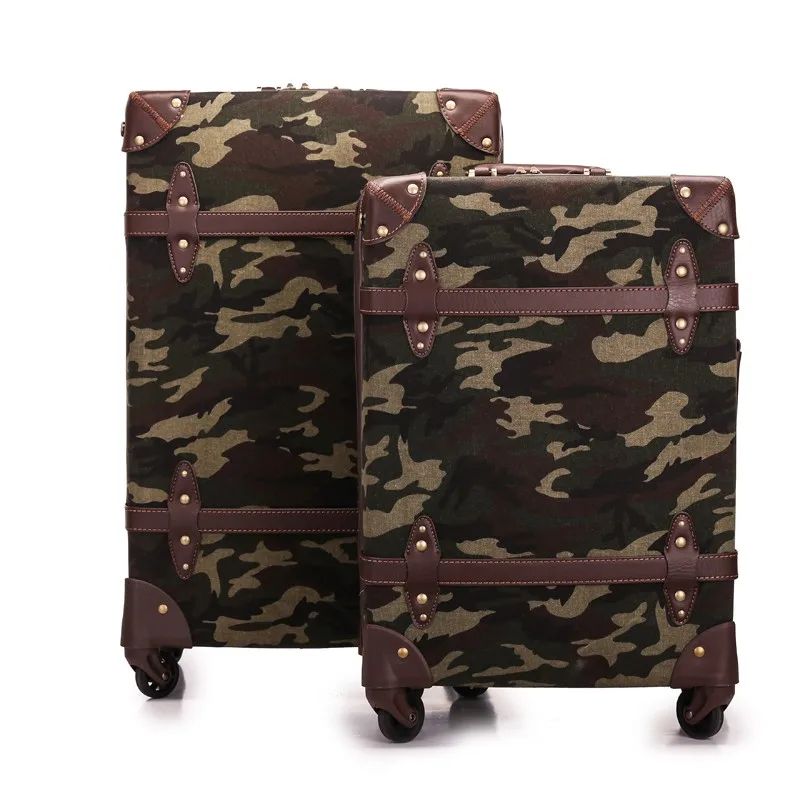 camouflage suitcase