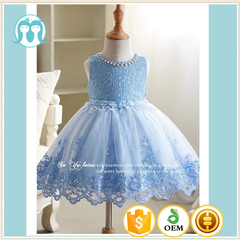 

boutique girl clothing handmade baby crochet dress beads flower wedding party princess dresses