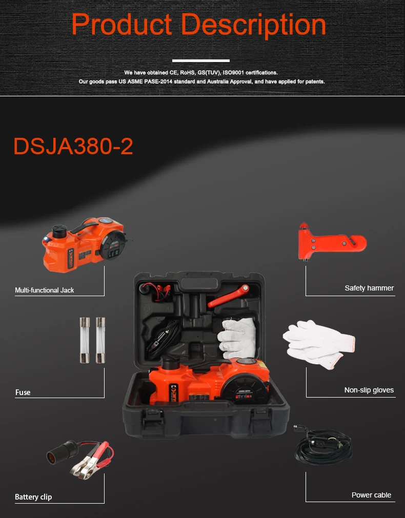 Ce Certification And Car Jack Use Electric Trailer Jack 10 Ton Electric Hydraulic Jacks Mini