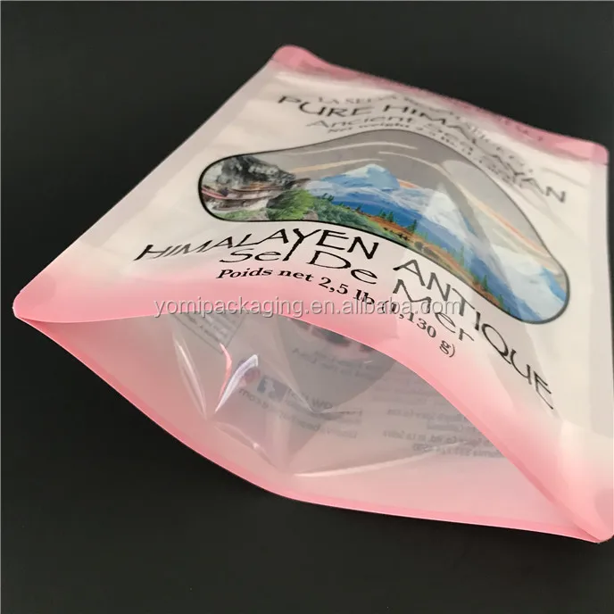 Custom Printed Resealable Laminated Doypack Pouch Himalayan Bath Salt