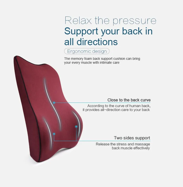 BYC Office Chair Cushion Memory Foam Lumbar Back Chair Cushion.jpg