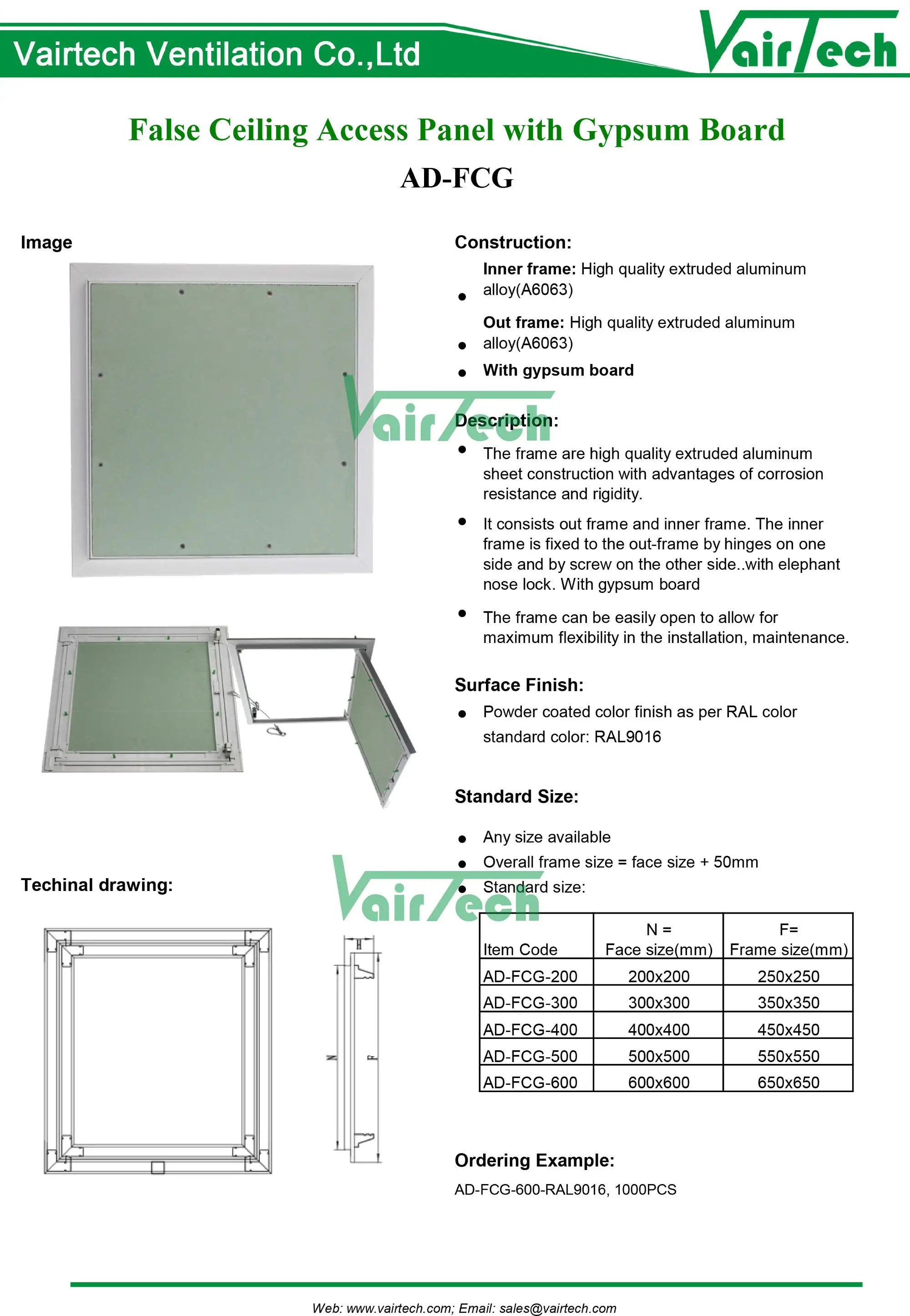 Supply Spring Waterproof Ceiling Gypsum Board Access Door Buy