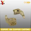 Cast hardware hooks set forward, brass hook clasps