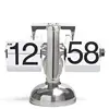 Zogifts 2019 Retro Modern Metal Scale Digital Auto Flip Single Stand Desk Table Clock