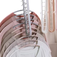 

Saving Space Nine-Hole 360-Degree Revolving Folding Magic Hanger Wardrobe Airing Clothes Hanger