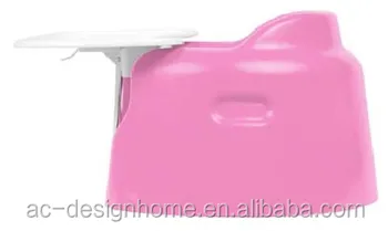 pink bumbo with tray